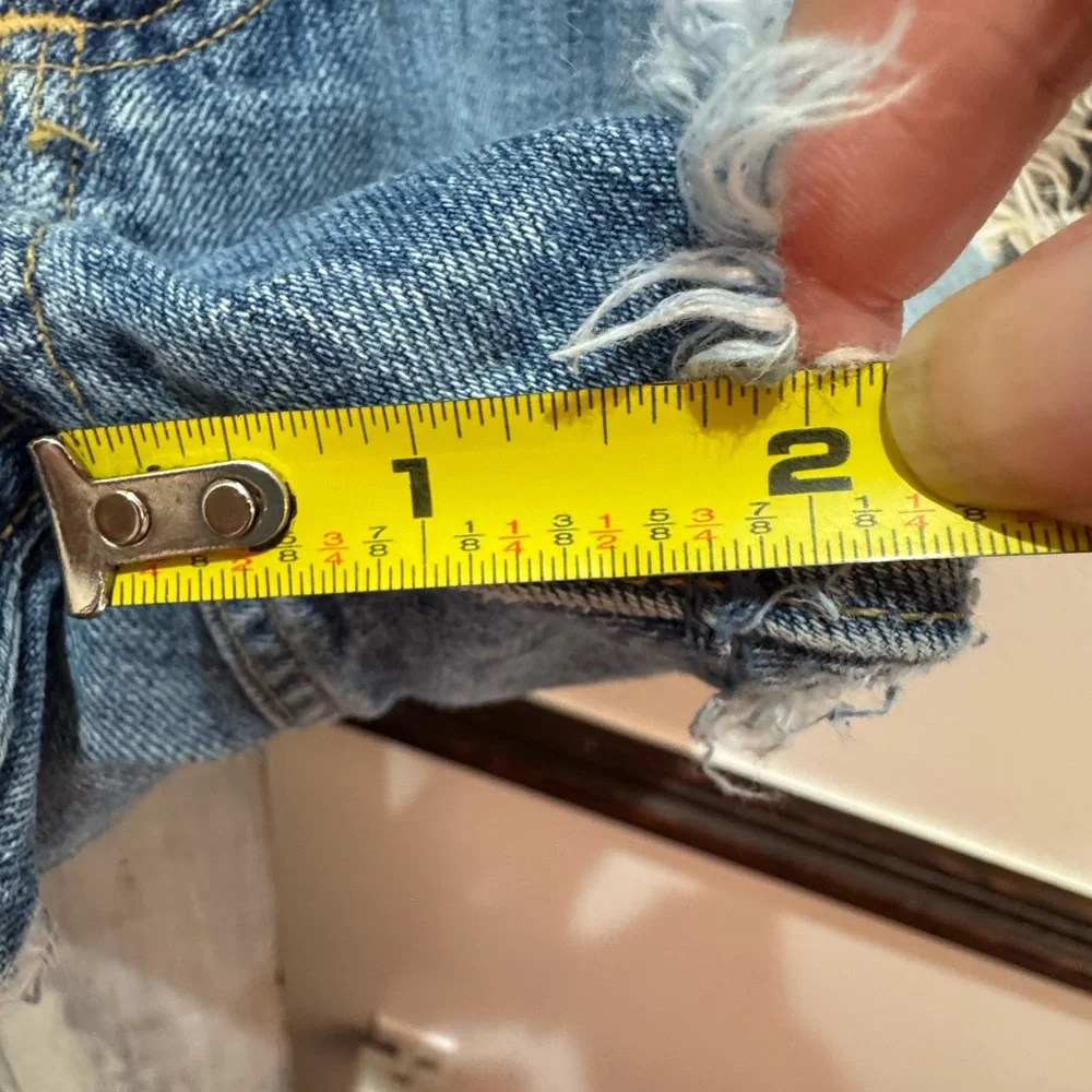 Agolde Parker Jean Shorts size 28 Distressed